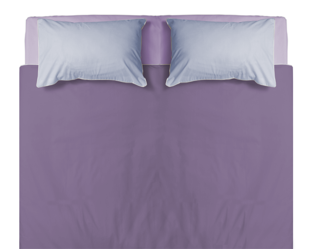 Add spring to your bedroom Â» Top-view-double-purple-blue